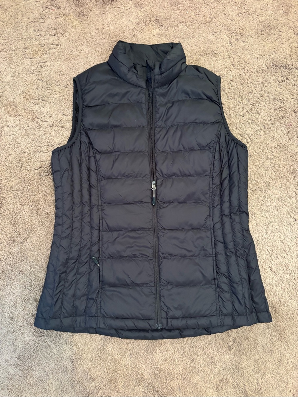 Women's Black Quilted Puffer Vest